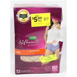 PACK OF L/XL SIZE DEPEND MODERATE ABSORBENCY
