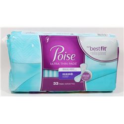 33 PACK OF POISE ULTRA THIN PADS
