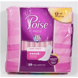 39 PACK OF POISE PADS LONG LENGTH