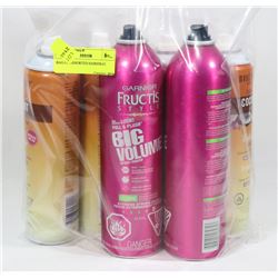 BAG OF ASSORTED HAIRSPRAY.