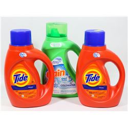 TWO BOTTLES OF ORIGINAL HE TIDE SOLD WITH BOTTLE