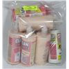Image 1 : BAG OF ASSORTED BODY WASH, LOTION AND MORE.