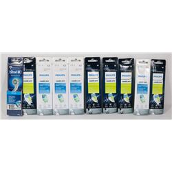 BAG OF PHILLIPS SONI CARE BRUSH HEADS.