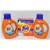 Image 1 : LOT OF 3 TIDE DETERGENT INCLUDES A 1.1KG POWDER