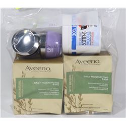 LOT OF MISC INCLUDING AVEENO DAILY MOISTURIZING