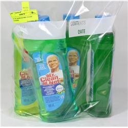 LOT OF ASSORTED MR. CLEAN CLEANERS.