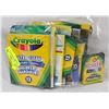 Image 1 : BAG OF ASSORTED CRAYOLA PRODUCTS.