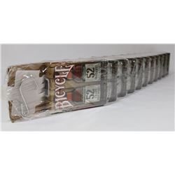 LOT OF 12 BICYCLE PLAYING CARDS.