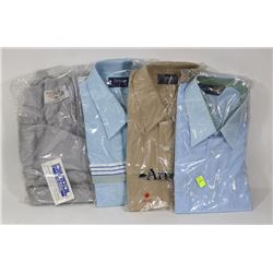 LOT OF 3 DRESS SHIRTS AND 1 SWEATER