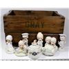 Image 1 : WOODEN CRATE WITH ASSORTED PRECIOUS MOMENT