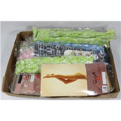 FLAT OF HEADBANDS AND PANTYHOSE