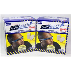 TWO BOXES OF DECIDAMP DISPOSABLE EARPLUGS