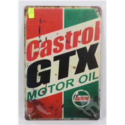 NEW! 12" X 8" CASTROL GTX METAL SIGN