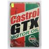 Image 1 : NEW! 12" X 8" CASTROL GTX METAL SIGN