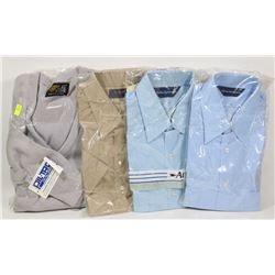 BUNDLE OF 3 DRESS SHIRTS, 1 SWEATER SIZE LARGE