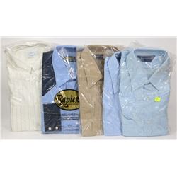 BUNDLE OF 5 DRESS SHIRTS SIZE LARGE