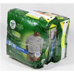 LOT OF 2 DEPEND FLEX FIT UNDERWEAR, WOMEN SIZE S/M