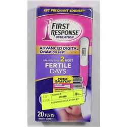 FIRST RESPONSE OVULATION KIT.