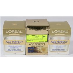 LOT OF 3 L'OREAL SKIN CARE PRODUCTS.