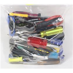 BAG OF ASSORTED HAND TOOLS
