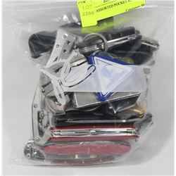 BAG OF ASSORTED POCKET KNIVES