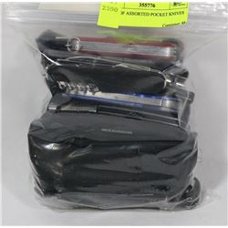 BAG OF ASSORTED POCKET KNIVES