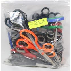 BAG OF ASSORTED SCISSORS