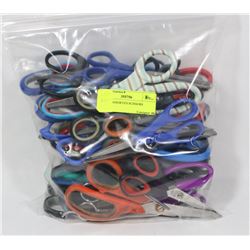 BAG OF ASSORTED SCISSORS