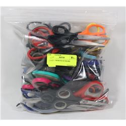 BAG OF ASSORTED SCISSORS