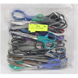 BAG OF ASSORTED SCISSORS