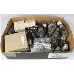 FLAT OF ASSORTED RADIO TUBES