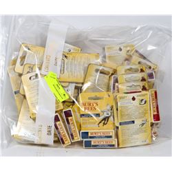 BAG OF ASSORTED BERTS BEES LIP BALM.