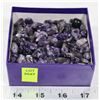 Image 1 : BOX OF POLISHED AMETHYST STONES