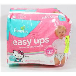 2 PACKS OF PAMPERS EASY UPS 3T-4T CONTAINS 44
