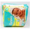 Image 1 : LOT OF 2 PAMPERS BABY DRY AND SWADDLERS SIZE 3