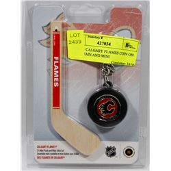 RCM $1 CALGARY FLAMES KEY CHAIN AND MINI