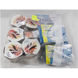 BAG OF 2000 FLUSH TABLETS & APPLE CINNAMON CANDLES