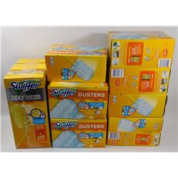 LARGE LOT OF ASSORTED SWIFFER DUSTERS