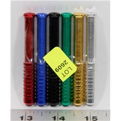 LOT OF 6 ASSORTED COLOUR PIPES