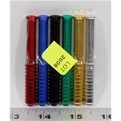 LOT OF 6 ASSORTED COLOUR PIPES