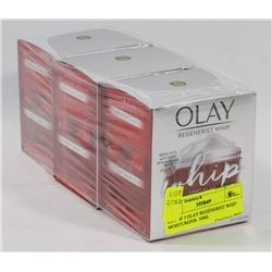 LOT OF 3 OLAY REGENERIST WHIP MOISTURIZER. 50ML