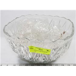 GLASS PUNCH BOWL & CUP SET - GENERAL,