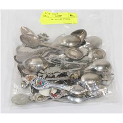 BAG OF COLLECTORS SPOONS.