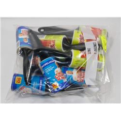 BAG OF ASSORTED LINT ROLLERS.