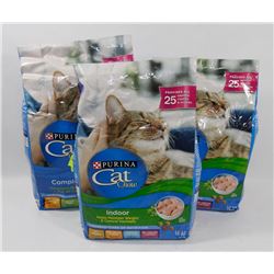 3 BAGS OF PURINA CAT CHOW, 2KG EACH