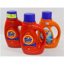 LOT OF 3 TIDE DETERGENT - ASST
