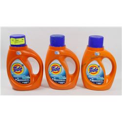 3 BOTTLES OF TIDE COLD WATER DETERGENT