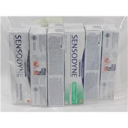 BAG OF SENSODYNE TOOTHPASTE