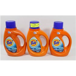 3 BOTTLES OF TIDE+ COLD WATER CLEAN ORIGINAL