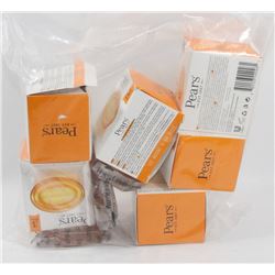 BAG OF PEARS TRANSPARENT BARS OF SOAP.